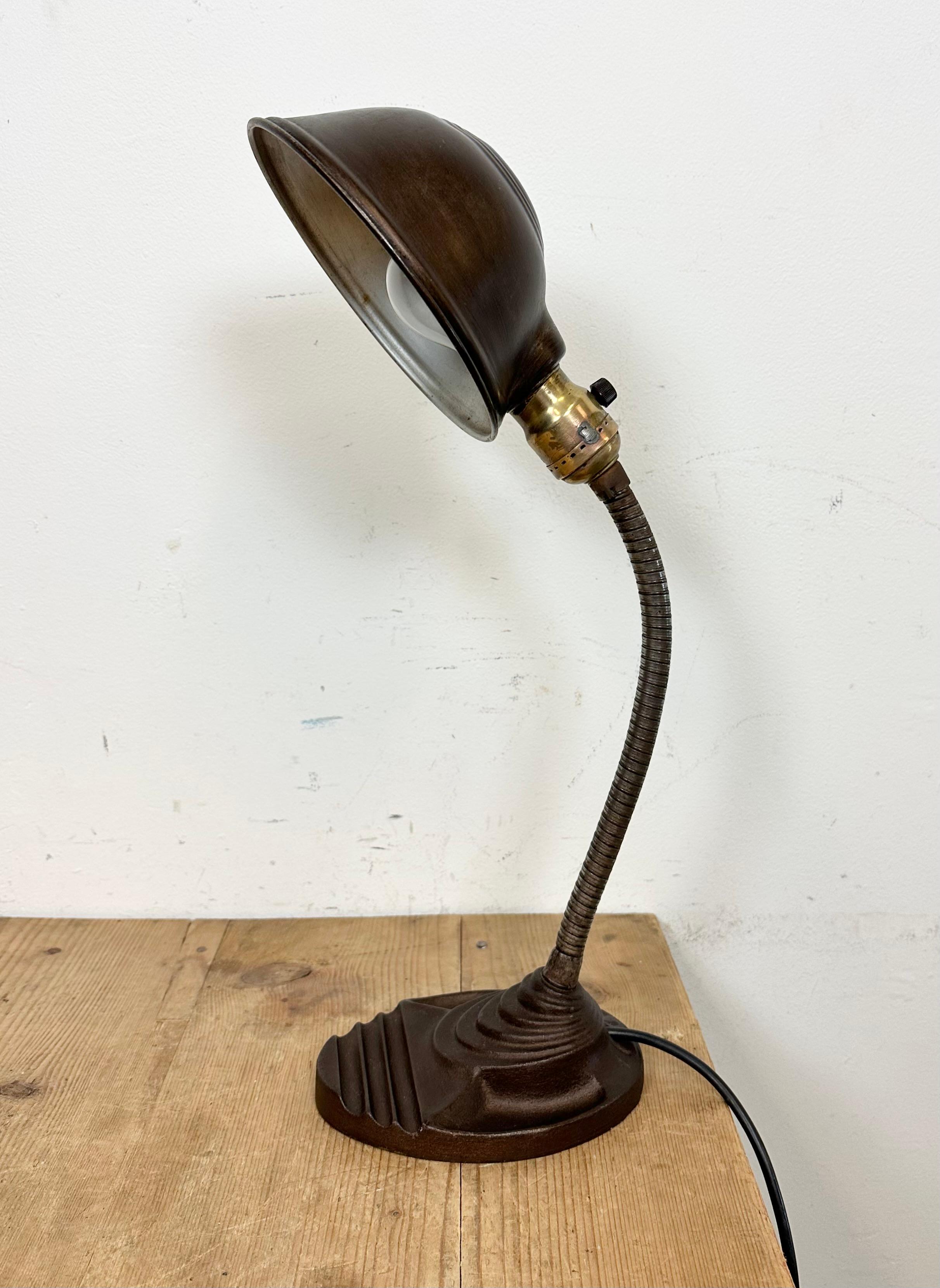 Cast Vintage Art Deco Table Lamp from Eagle USA, 1930s
