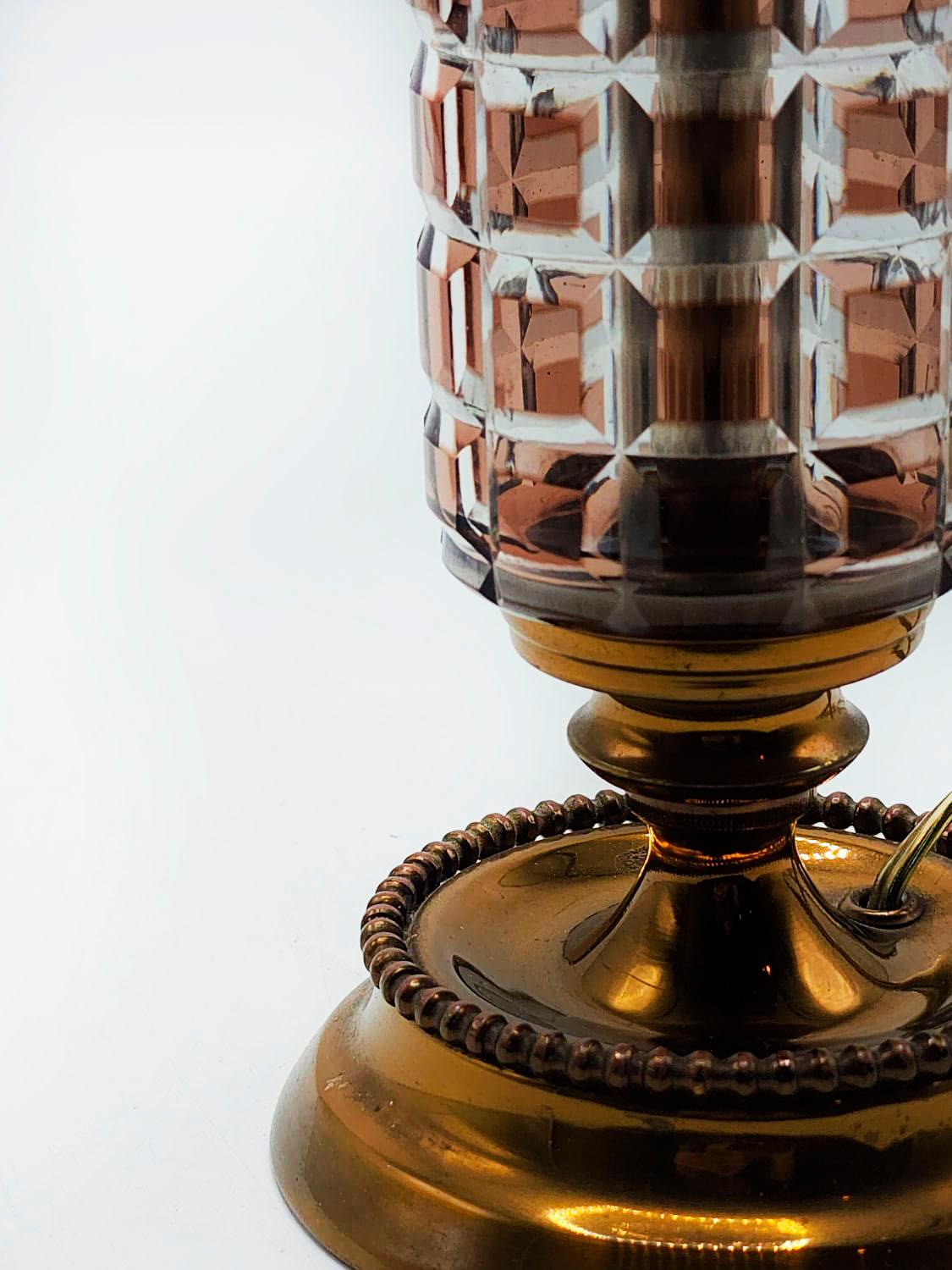Vintage-Tischlampe im Art déco-Stil aus dem 20. Jahrhundert (Bronze) im Angebot