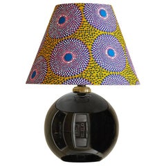 Vintage Art Deco Table Lamp with Customized Shade, France, 1940s