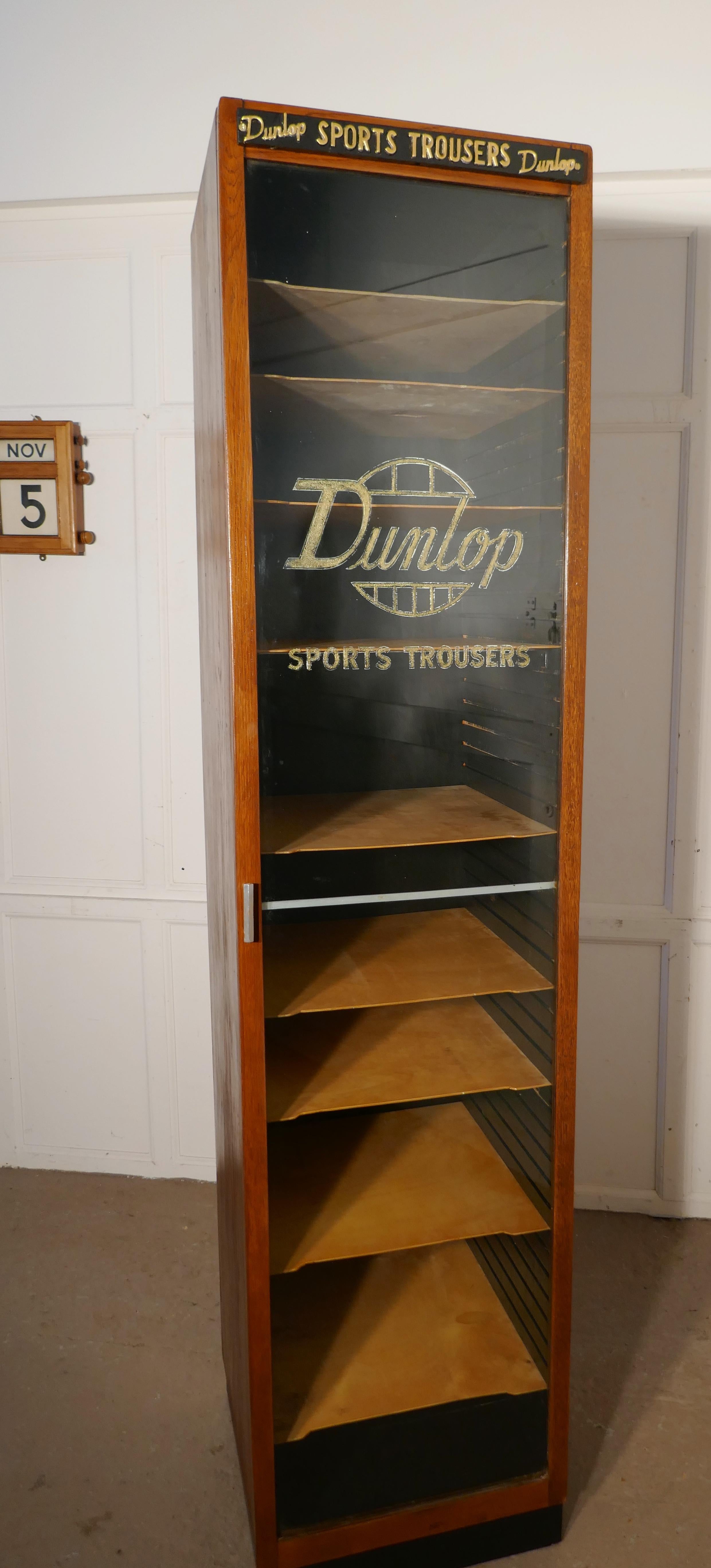 Vintage Art Deco Tall Haberdashery Dunlop Sports Cabinet 3