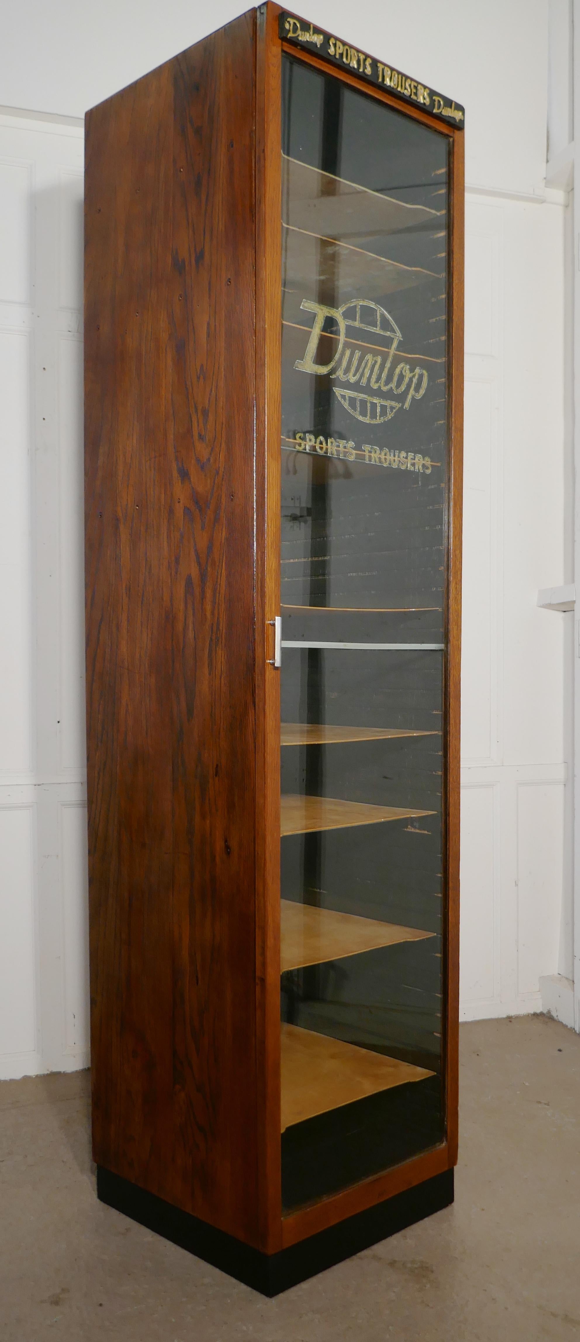 Vintage Art Deco Tall Haberdashery Dunlop Sports Cabinet 4