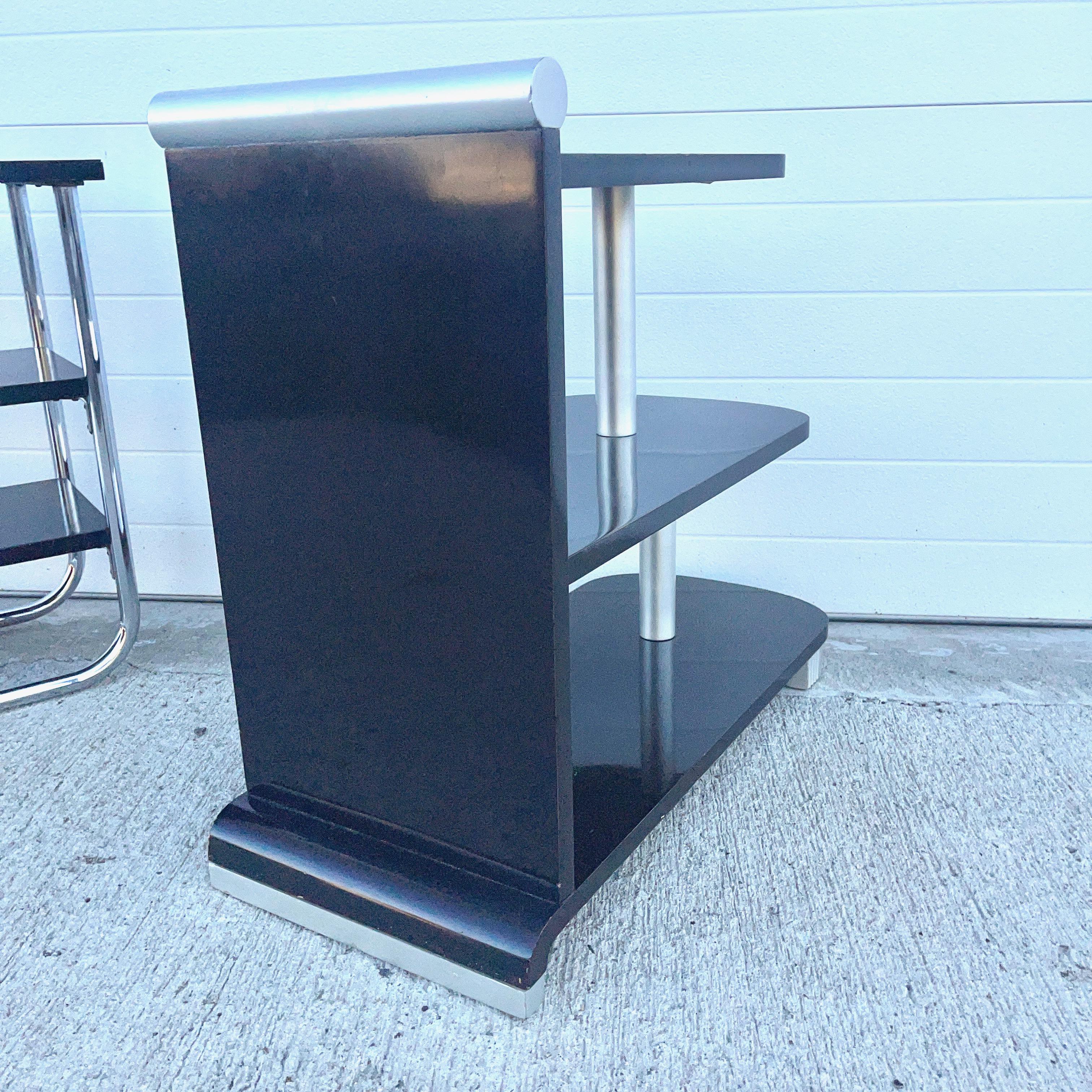 Vintage Art Deco Three Tier End Table For Sale 7
