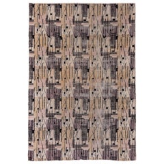 Vintage Art Deco Turkish Carpet by Zeki Muran