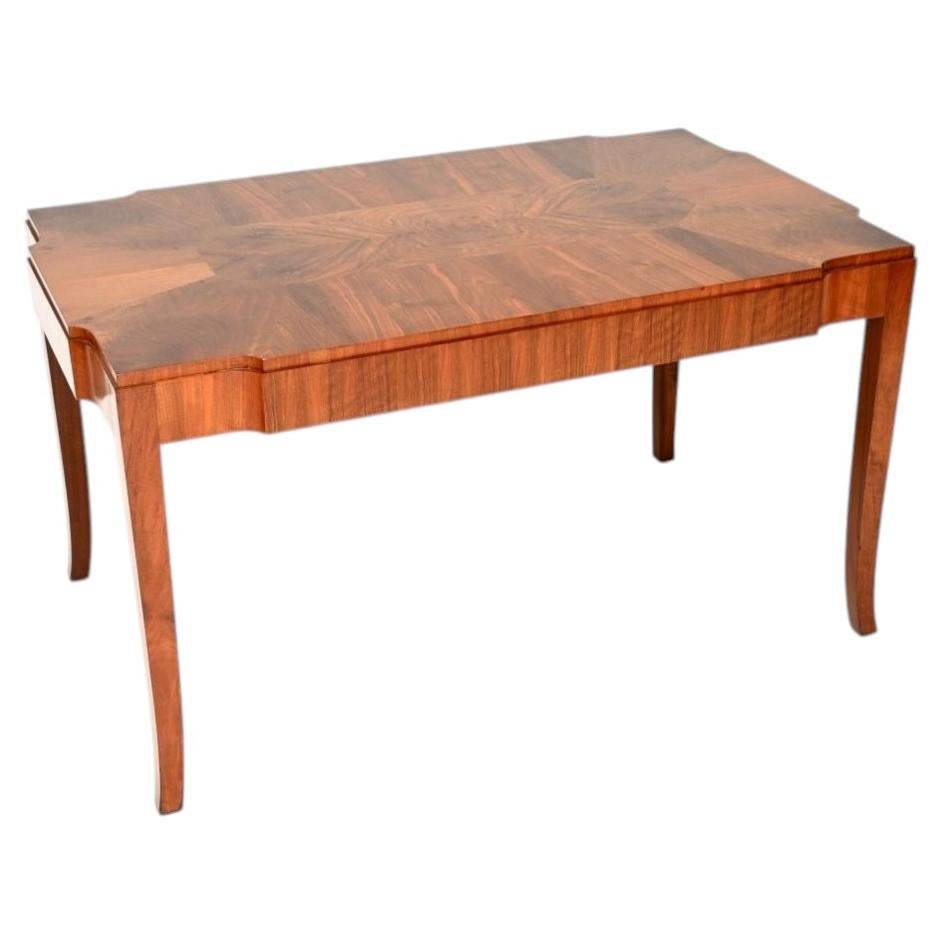 Vintage Art Deco Walnut Dining Table by E. Gomme