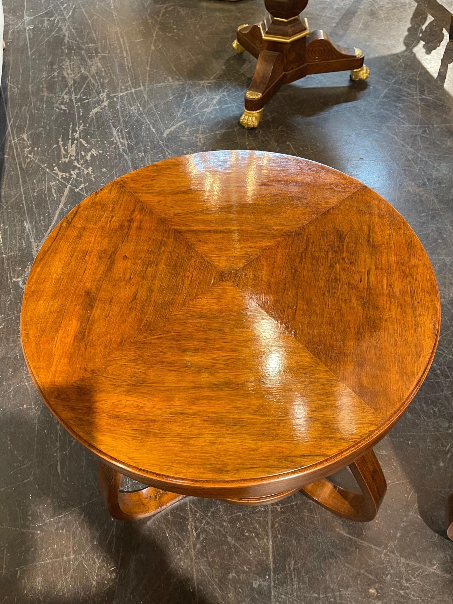 vintage walnut side table