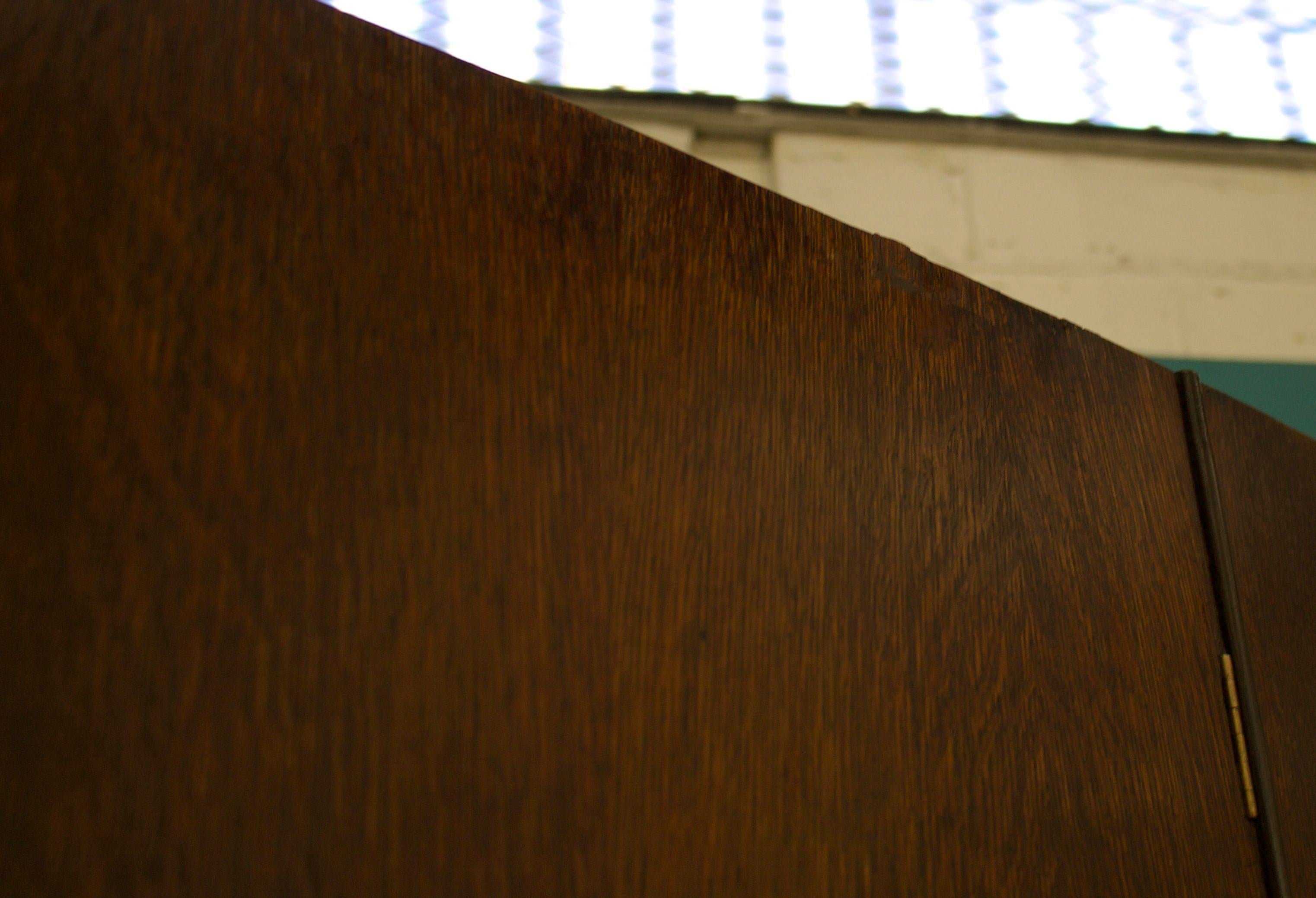 Vintage Art Deco Wardrobe in Oak in the manner of Heals, 1930s 6