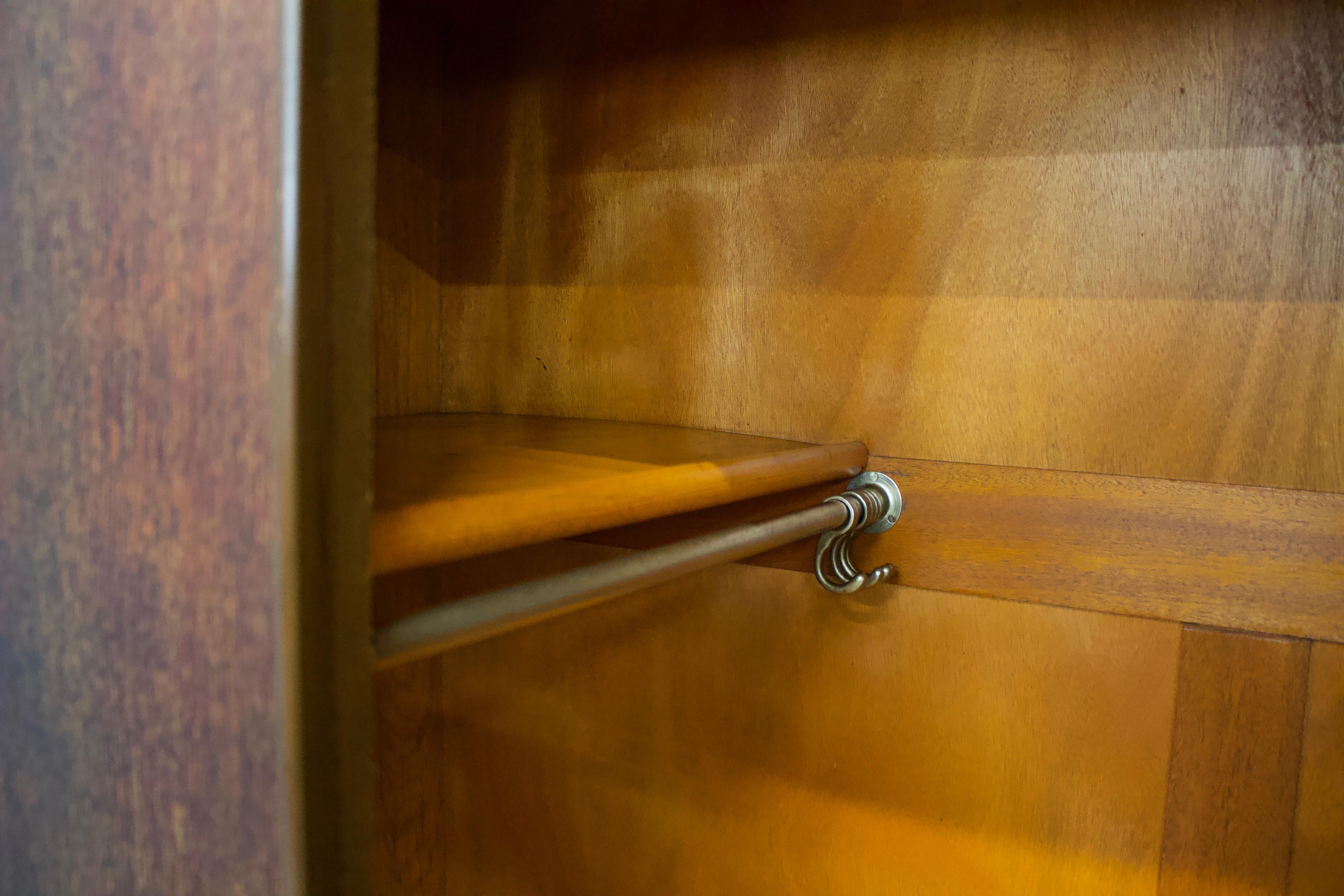 Vintage Art Deco Wardrobe in Oak in the manner of Heals, 1930s 2