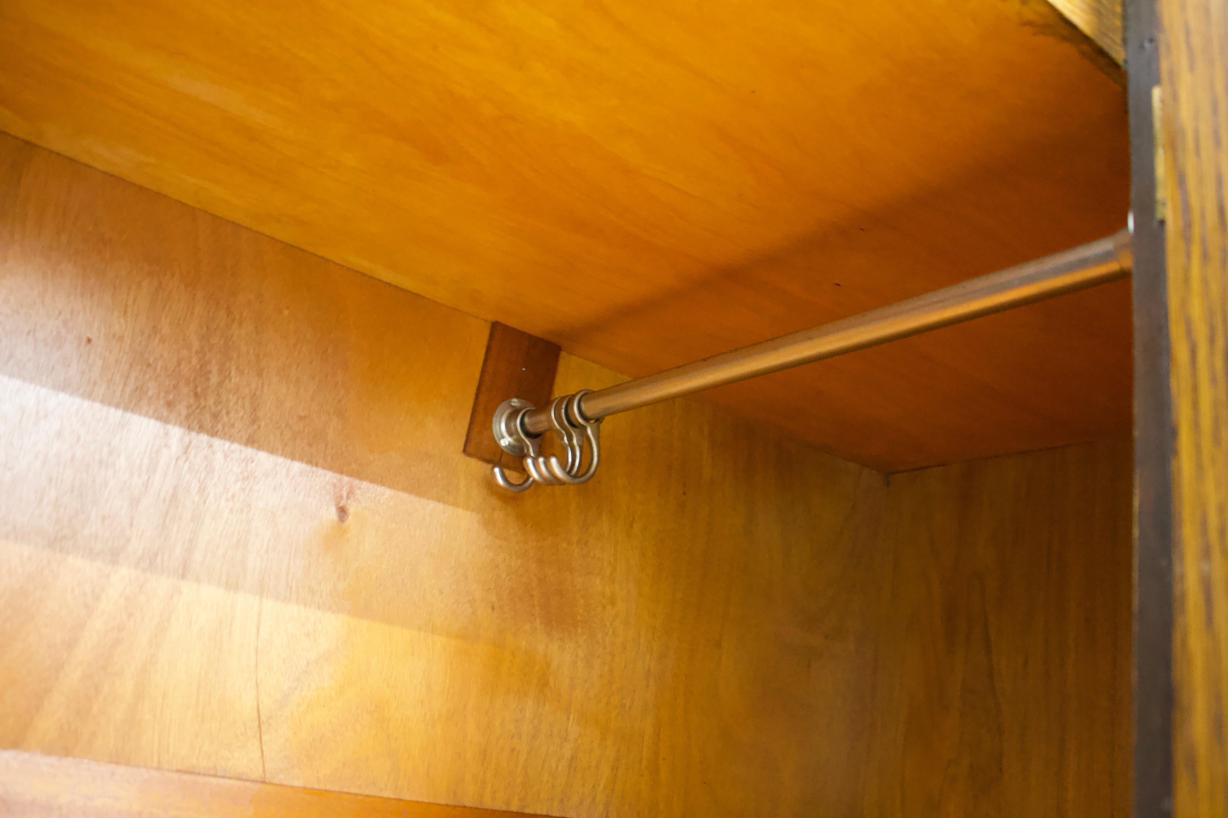 Vintage Art Deco Wardrobe in Oak in the manner of Heals, 1930s 3