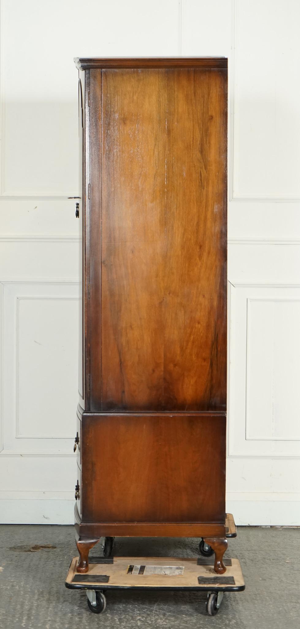 ViNTAGE ARTE DECO ARMARIO HECHO POR MAPLE & CO DOS CAJONES GRANDES PATAS DE REINA ANNE en venta 7
