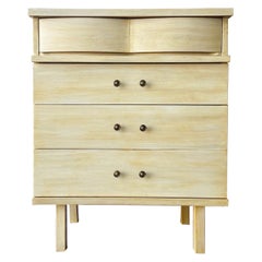 Vintage Art Deco Wooden Highboy Dresser
