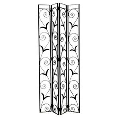 Vintage Art Deco Schmiedeeisen Bildschirm