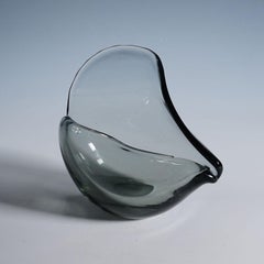 Vintage Art Glass Bowl by Flavio Poli for Seguso Murano 1940s