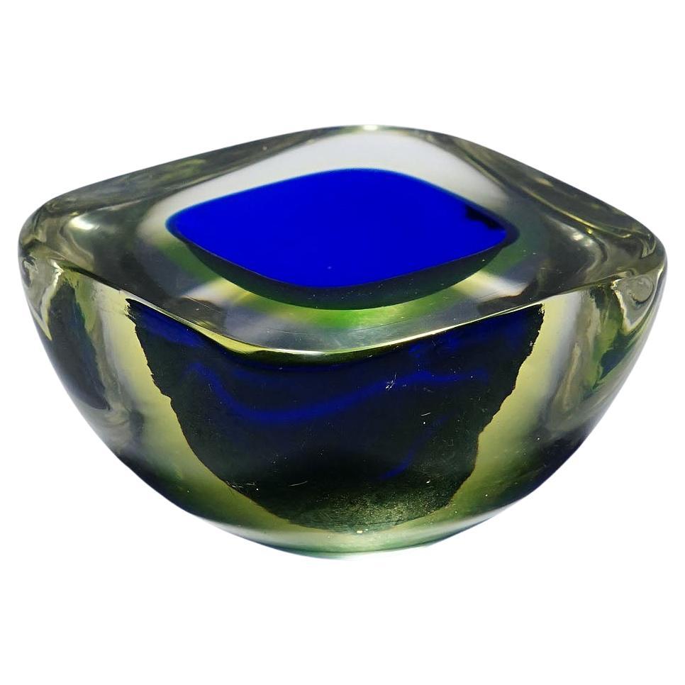 Vintage Art Glass Bowl by Flavio Poli for Seguso Vetri D'Arte 1950s