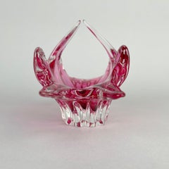 Vintage Art Glass Bowl by Josef Hospodka for Chribska Glassworks, 1960'