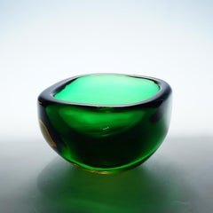 Vintage Murano Art Glass Bowl by Seguso, Sommerso Design, Italy, 1960s