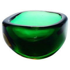 Vintage Murano Art Glass Bowl by Seguso, Sommerso Design, Italy, 1960s