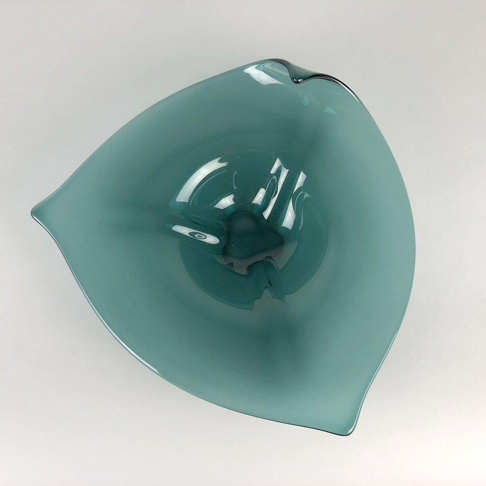 Vintage Art Glass Bowl, Czechoslovakia, 1960's For Sale 1