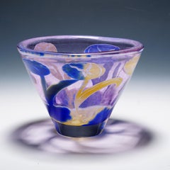 Vintage Art Glass Bowl 'Tulpan' by Astrid Gate 2006