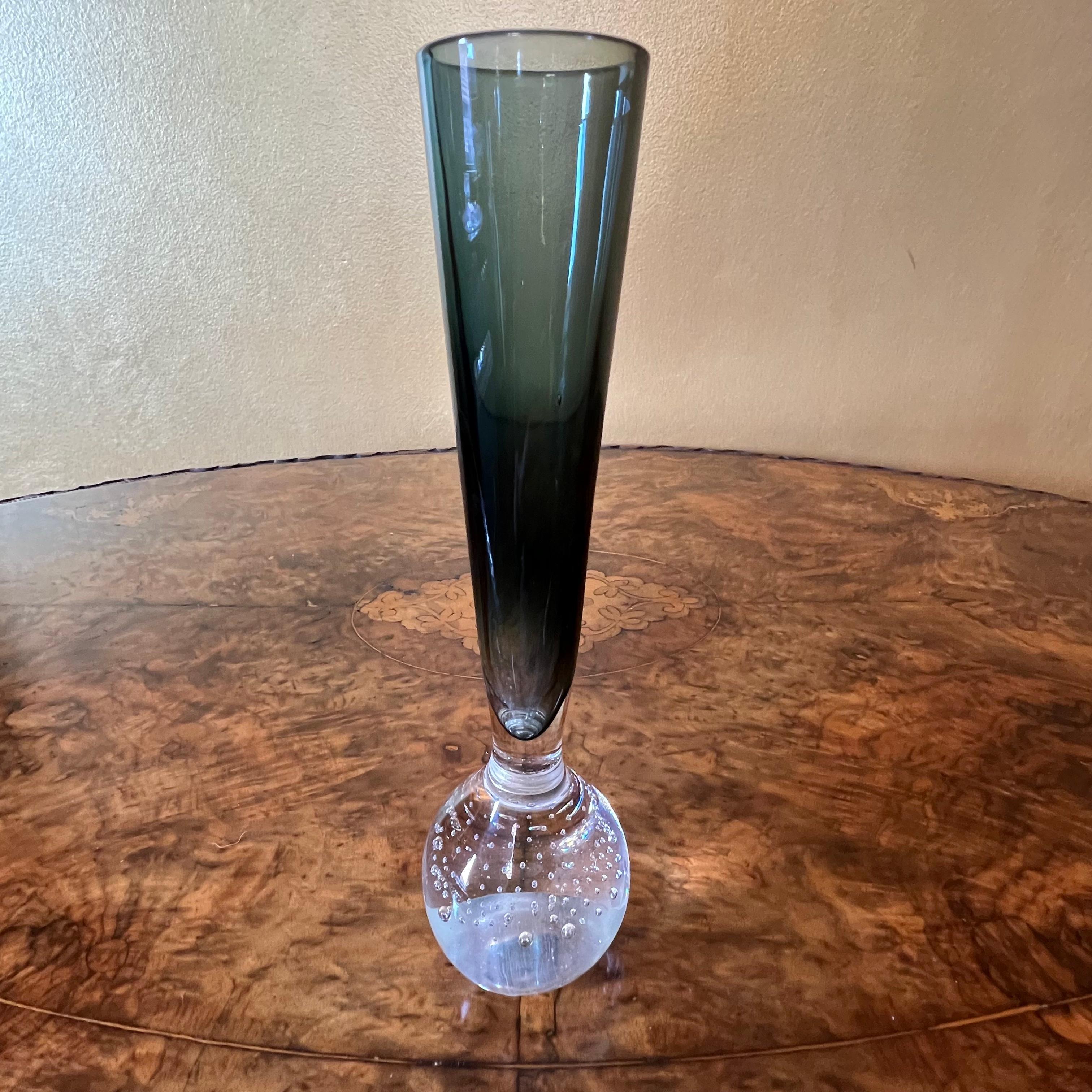 Vintage Art Glas Blase Vase (Mitte des 20. Jahrhunderts) im Angebot