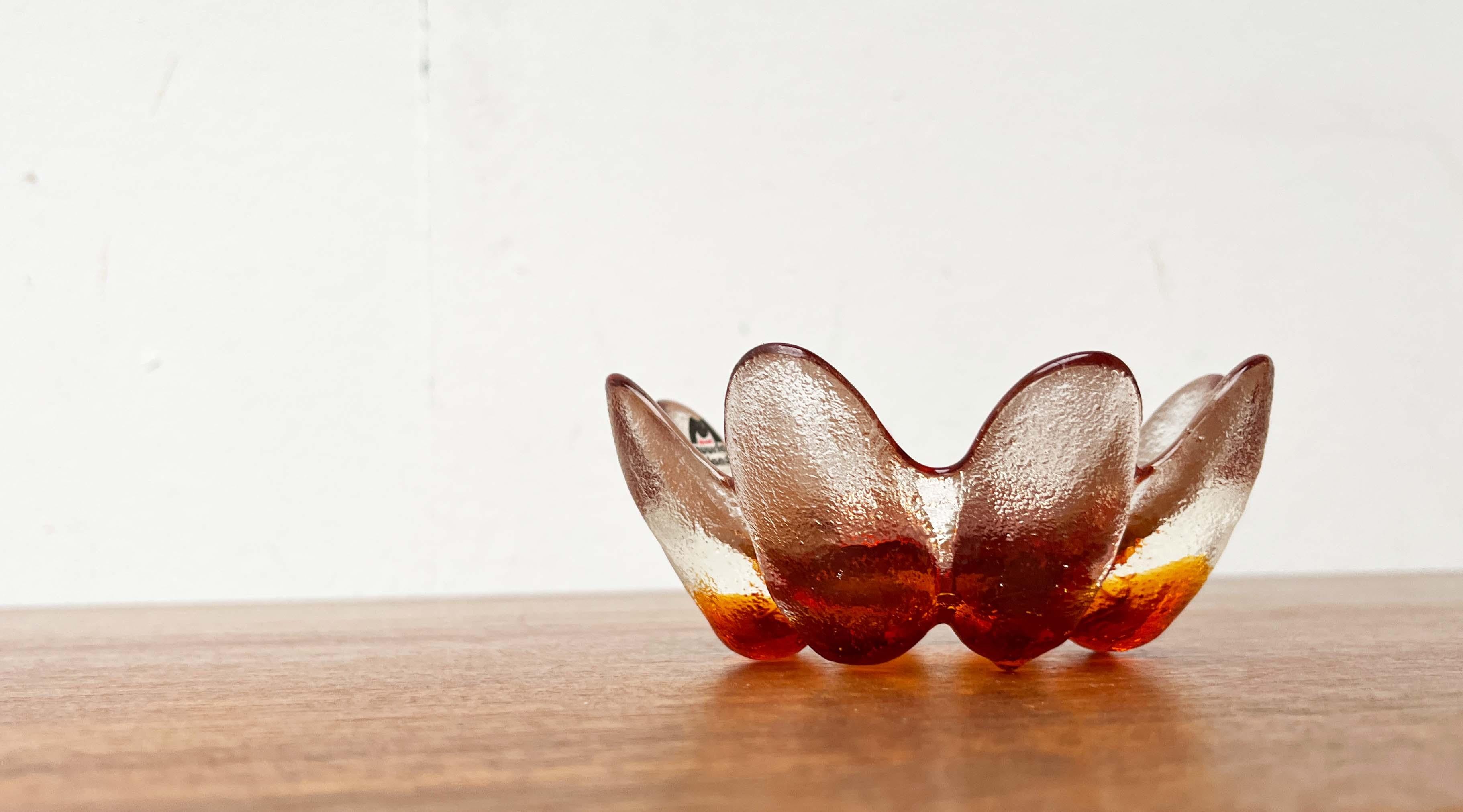 Portacandele d'epoca in vetro artistico di Muurla, Finlandia, anni '70 in vendita 1