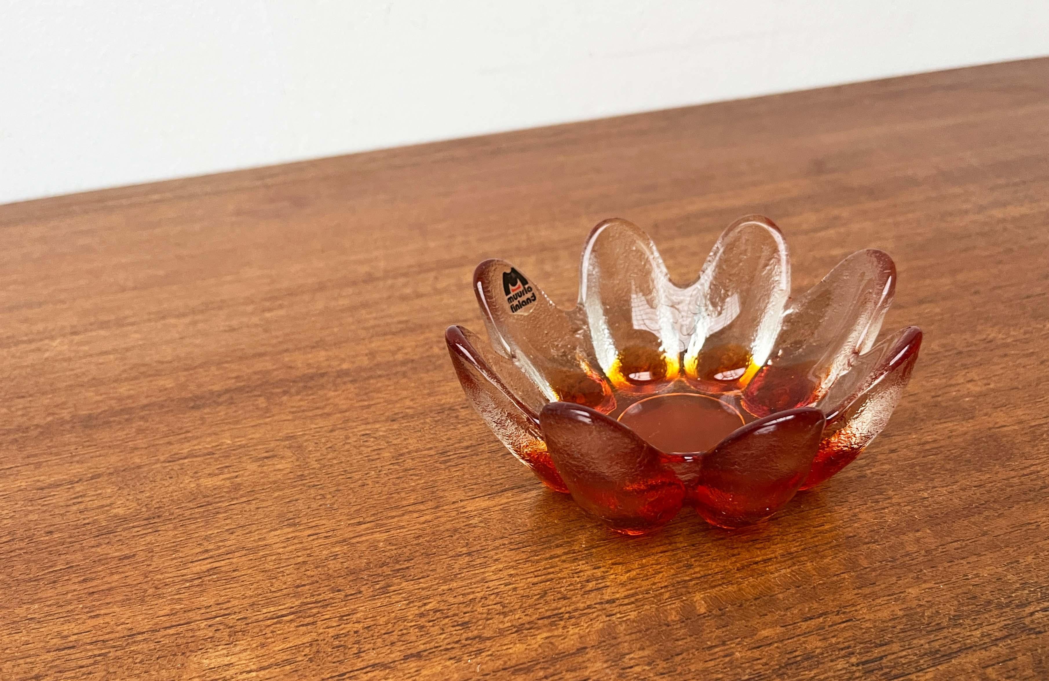 Portacandele d'epoca in vetro artistico di Muurla, Finlandia, anni '70 in vendita 3