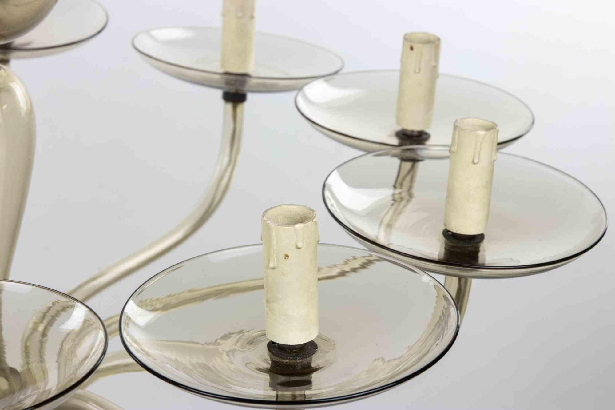 Lampadario d'epoca in vetro artistico attribuito a Venini, Italia, anni '50 in vendita 2