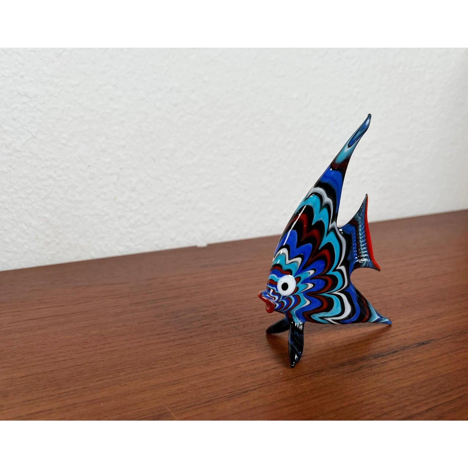Vintage Art Glass Fish Figurine, 1970s in vendita 5