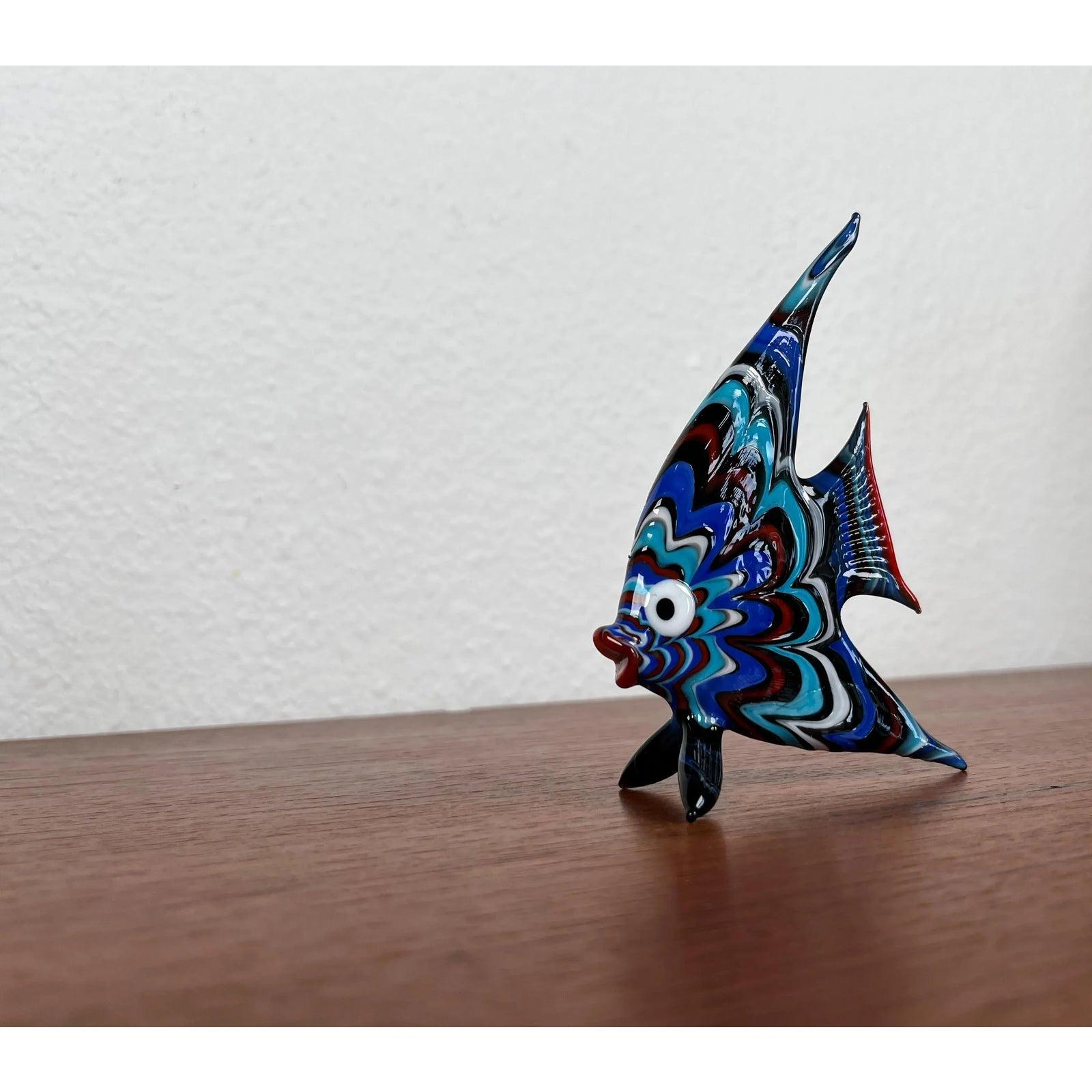 Vintage Art Glass Fish Figurine, 1970s in vendita 7