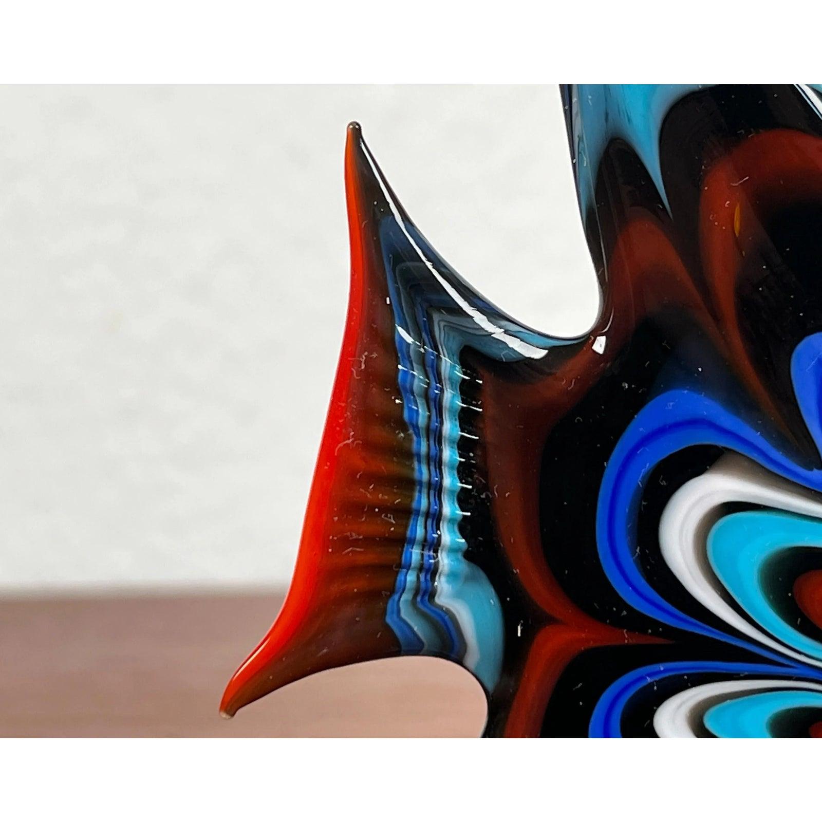 Vintage Art Glass Fish Figurine, 1970s in vendita 2
