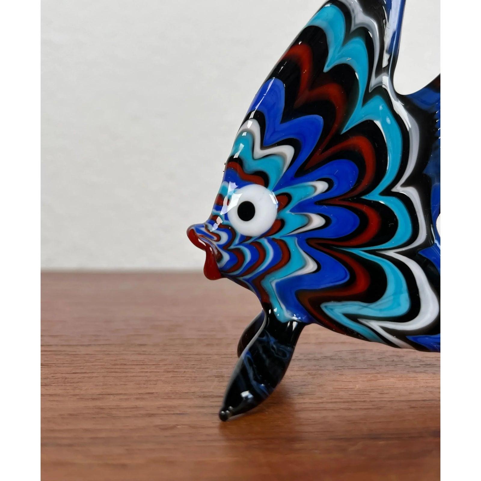 Vintage Art Glass Fish Figurine, 1970s in vendita 4