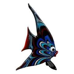 Vintage Art Glass Fish Figurine, 1970s