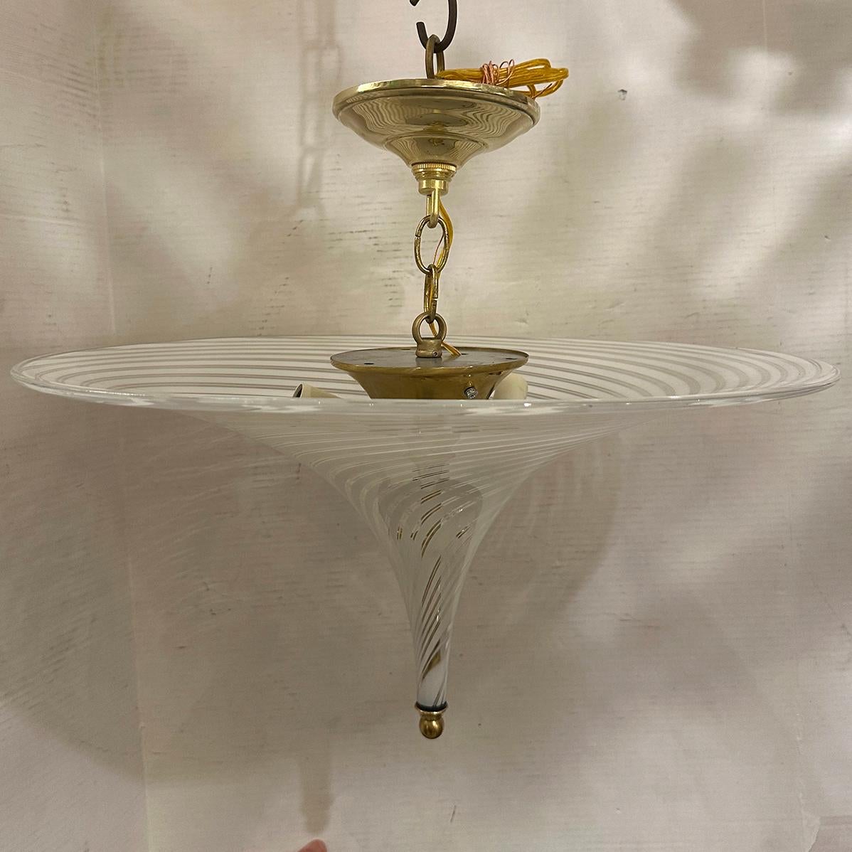 Luminaire en verre d'art Vintage en vente 2