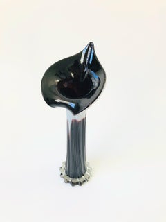 Vintage Art Glass Lily Vase