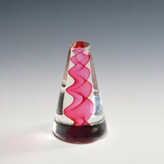 Vintage Art Glass Obelisk Attributed to Charles Lyn Tissot for Venini