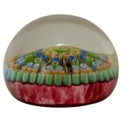 Pisapapeles Vintage de Vidrio Artístico al Estilo de Perthshire Twists & Millefiori