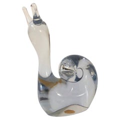 Vintage Art Glass Snail