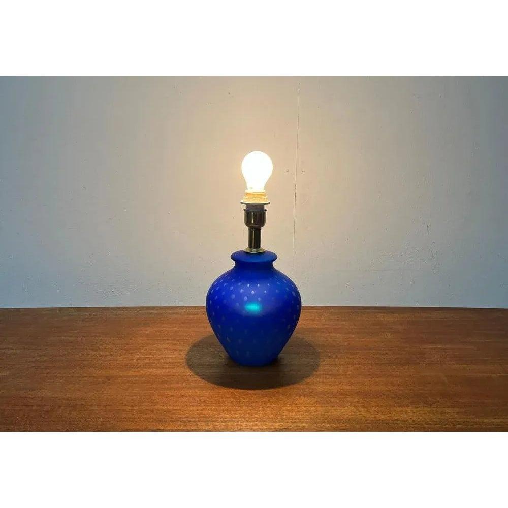 Lampe de table en verre d'art vintage, années 1970 en vente 1