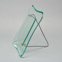 Cornice da tavolo in vetro artistico vintage attribuita a Fontana Arte