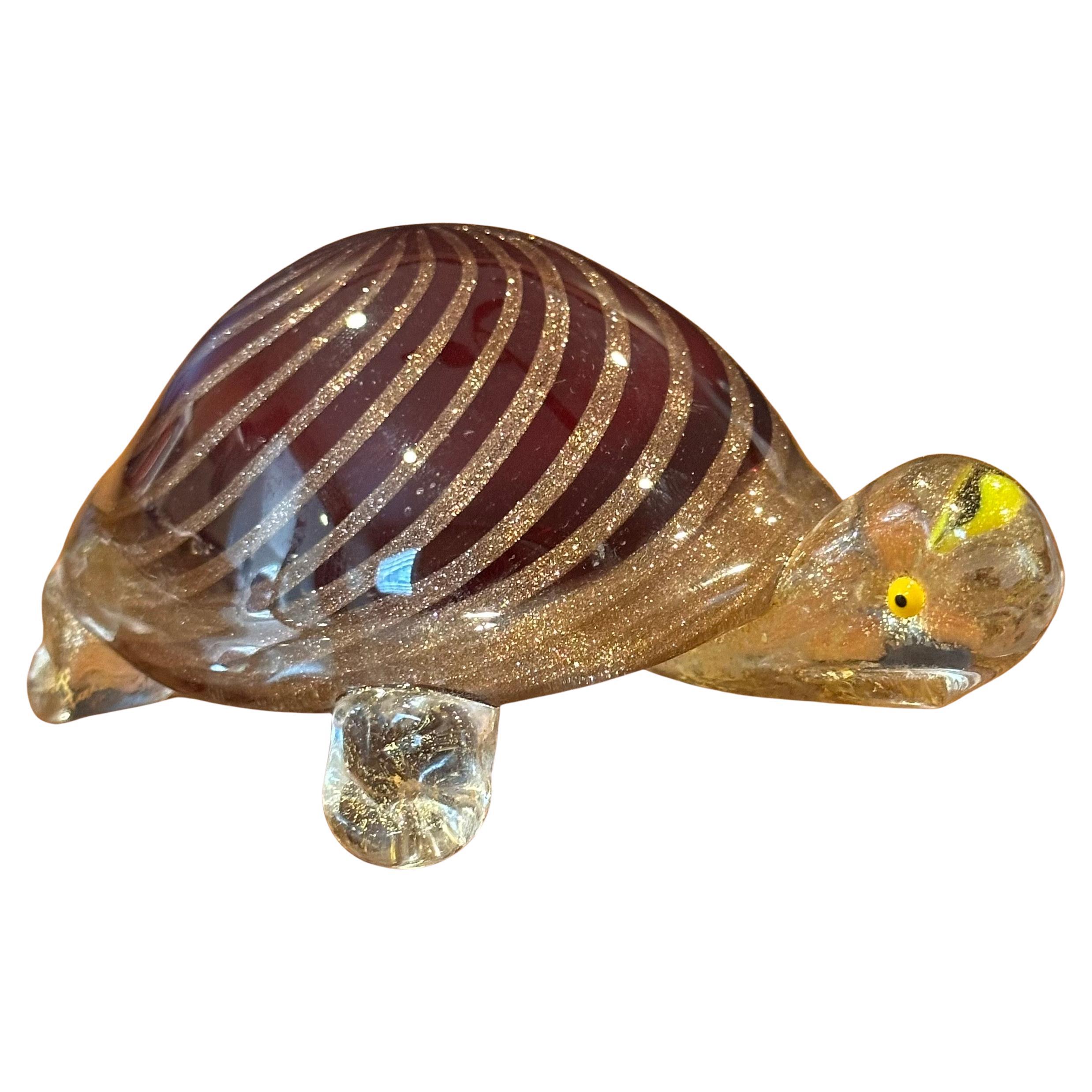 Scultura di tartaruga in vetro artistico vintage di Murano in vendita 5