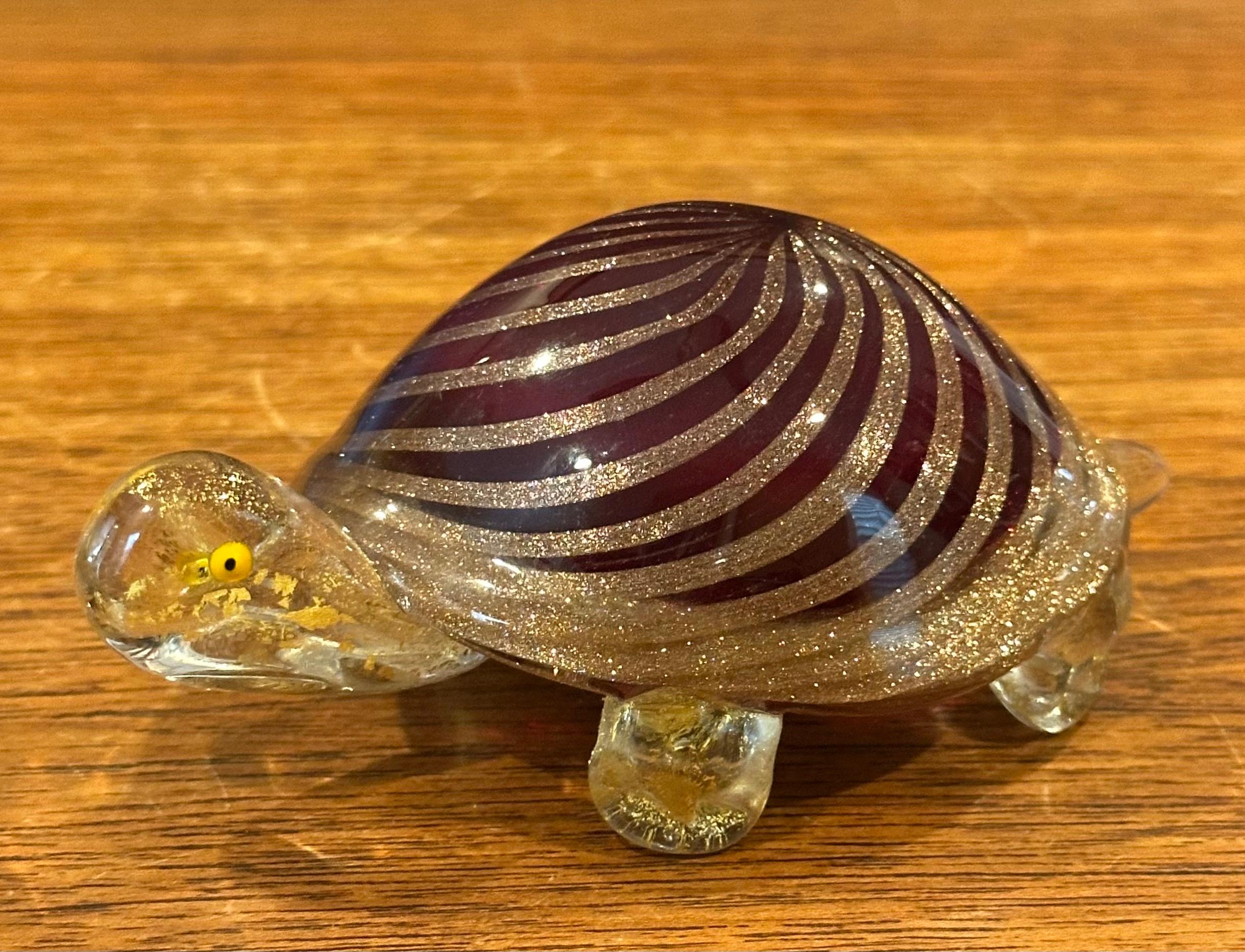 Scultura di tartaruga in vetro artistico vintage di Murano In condizioni buone in vendita a San Diego, CA