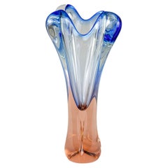 Vintage Art Glass Vase by Glass Designer Josef Hospodka, 1960's