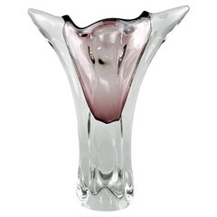 Vintage Art Glass Vase by Josef Hospodka for Chribska Glasswork, 1960's