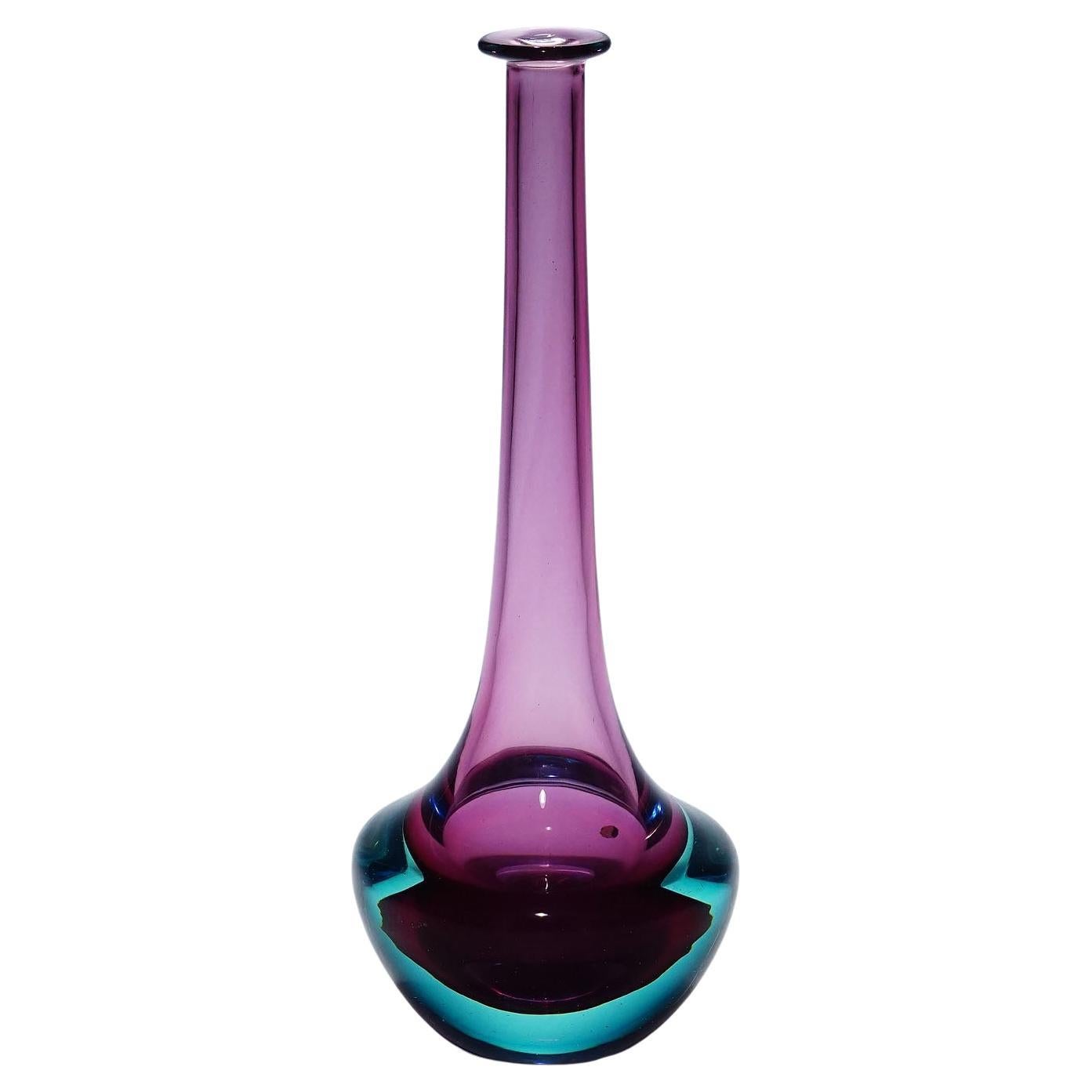 Vaso vintage in vetro artistico di Seguso Vetri d
Arte Murano