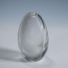Jarrón vintage de vidrio artístico de Tapio Wirkkala para Iittala Años 50