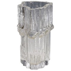 Vaso in vetro artistico vintage di Tapio Wirkkala per Iittala 1967