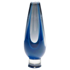 Vintage Art Glass Vase by Vicke Lindstrand for Kosta 1950s