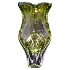 Vintage Art Glass Vase Designed by Josef Hospodka , 1960s