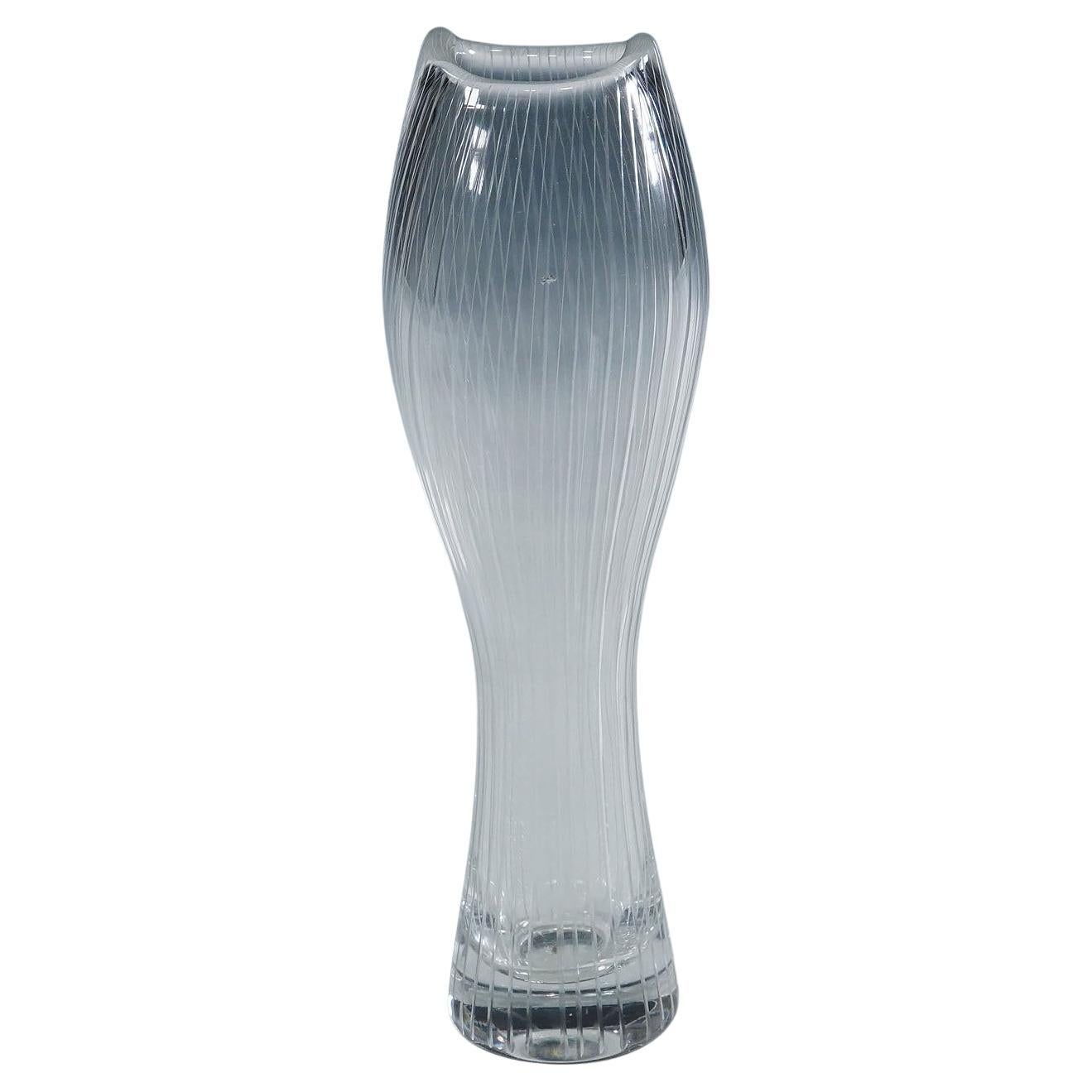 Jarrón vintage de vidrio artístico Varsanjalka de Tapio Wirkkala para Iittala 1956