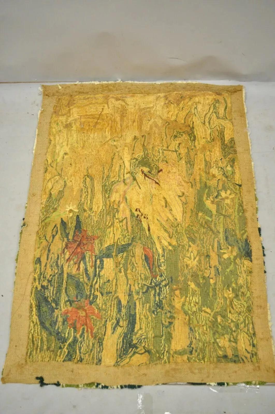 Vintage Art Nouveau Birds of Paradise Pink Green 48