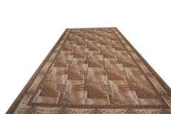 Vintage Art Nouveau Flat Woven Kilim Rug 12x18 Large Oversized Rug 366cmx554cm